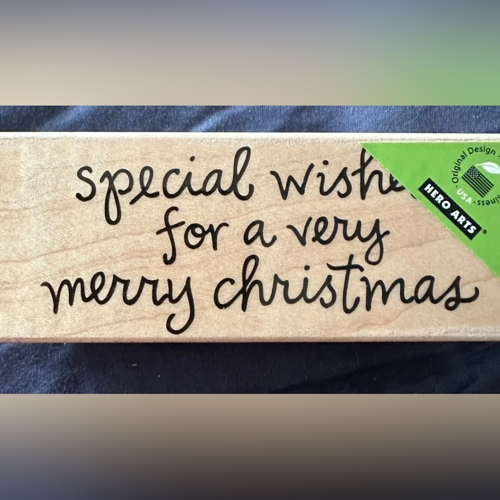 Hero Arts H5454 Very Merry Christmas Rubber Stamp